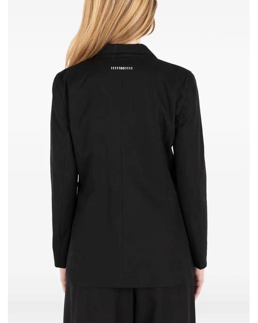 Societe Anonyme Black Veste En Coton À Boutonnière