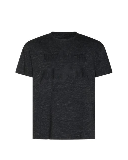 Maison Margiela Black Graphic-Print T-Shirt for men
