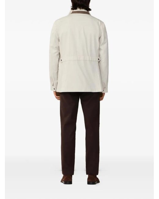 Hackett Natural Velospeed Buttoned Jacket for men