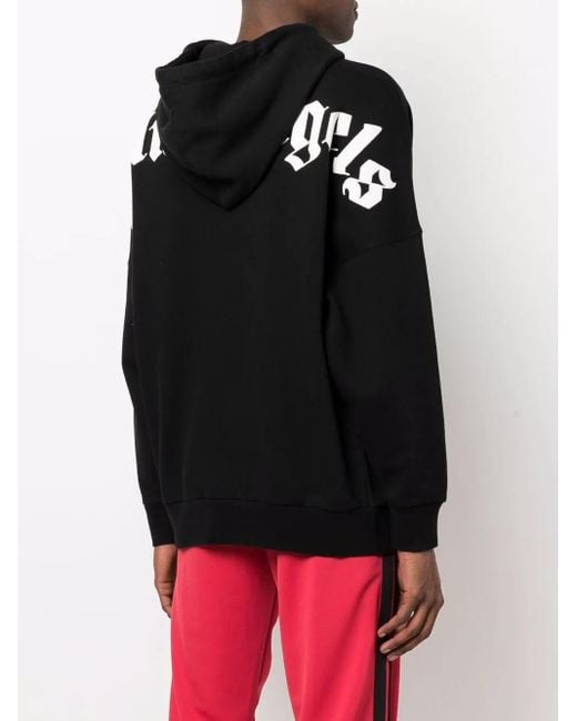 Palm Angels Logo Hoodie Black for men
