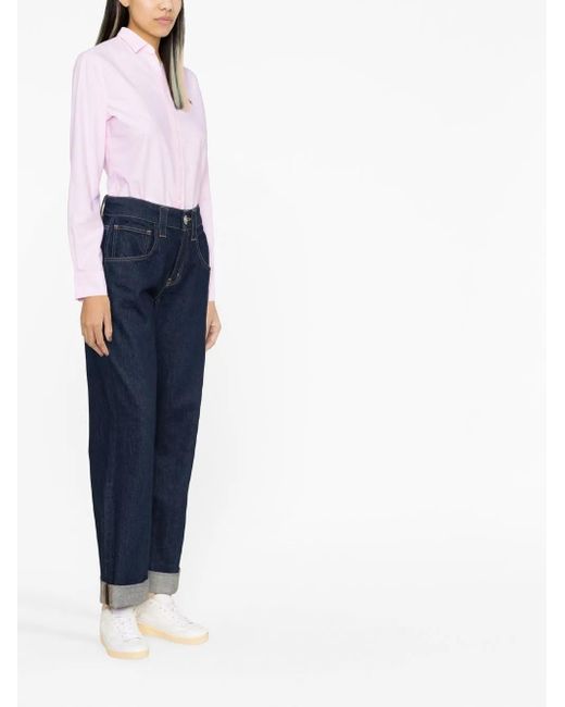 Camicia Oxford Slim Fit-Donna di Polo Ralph Lauren in Pink