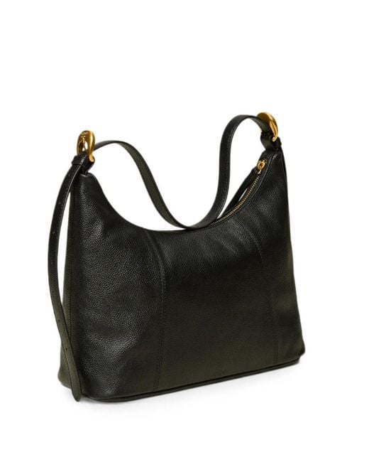 Twinset Black Adjustable Leather Bag