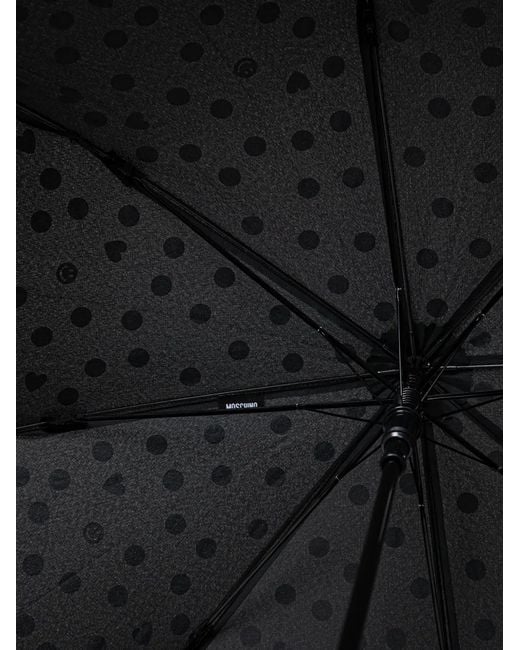 Moschino White Polka-Dot Print Umbrella