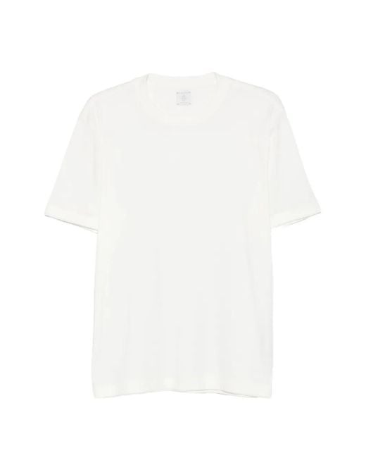 Eleventy White Crew-Neck T-Shirt for men