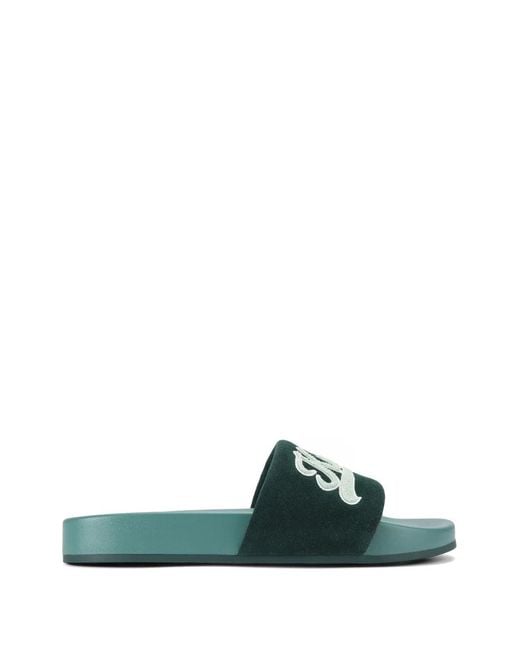 Kurt Geiger Green Suede Slides for men