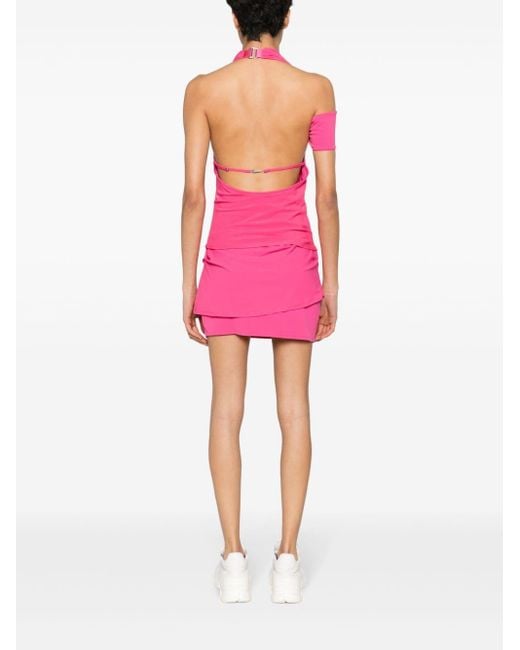 Nike Pink X Jacquemus Asymmetric Minidress