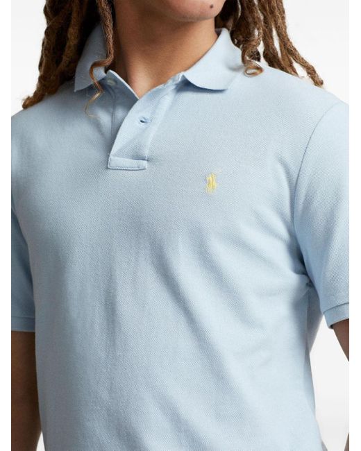 Polo Ralph Lauren Katoenen Poloshirt Met Borduurwerk in het Blue voor heren