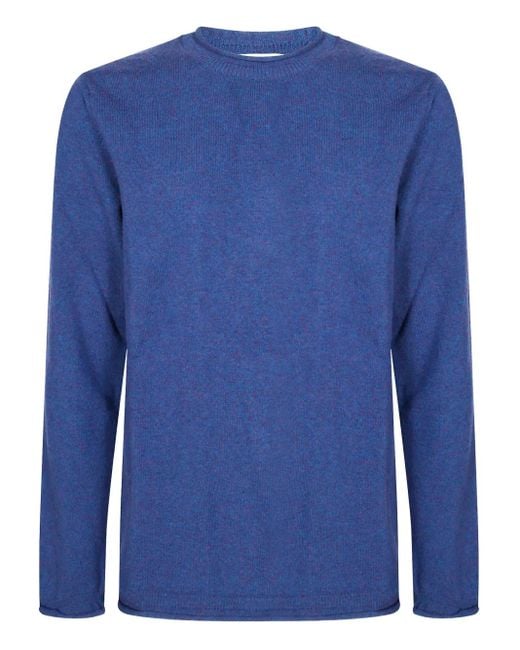Comme des Garçons Blue Crew-Neck Sweater for men