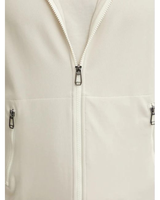 Joop! Natural Zip-Up Drawstring Hoodie for men