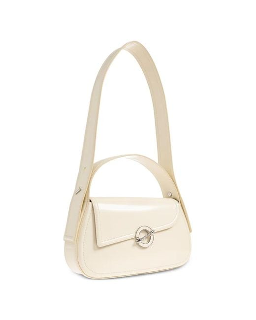 Samsøe & Samsøe White Sahero Ring-Detail Shoulder Bag