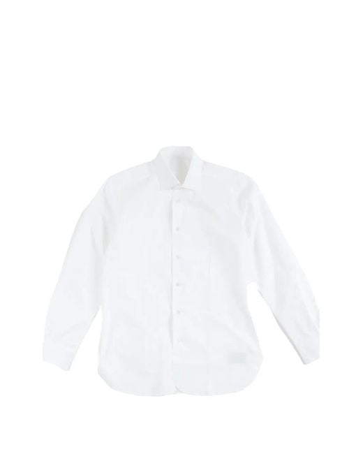 Fortela White Jack Classic-Collar Shirt for men