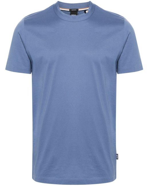 メンズ Boss レイヤードカラー Tシャツ Blue