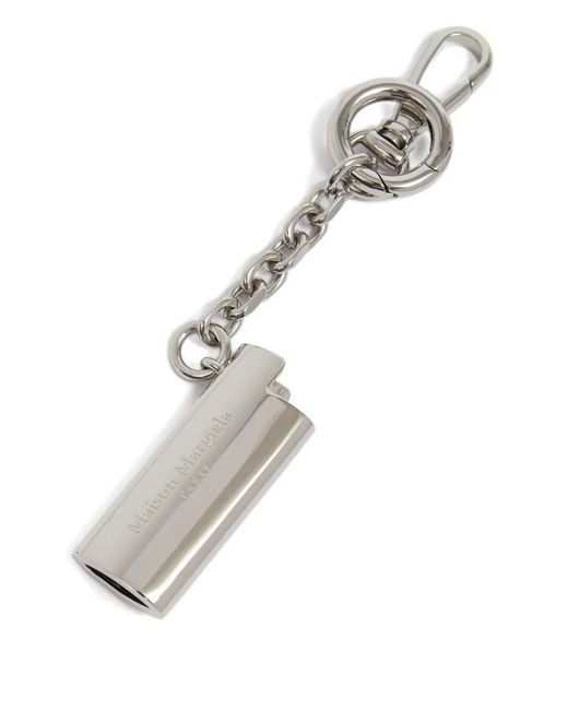 Maison Margiela White Porte-Clés À Breloque Porte-Briquet