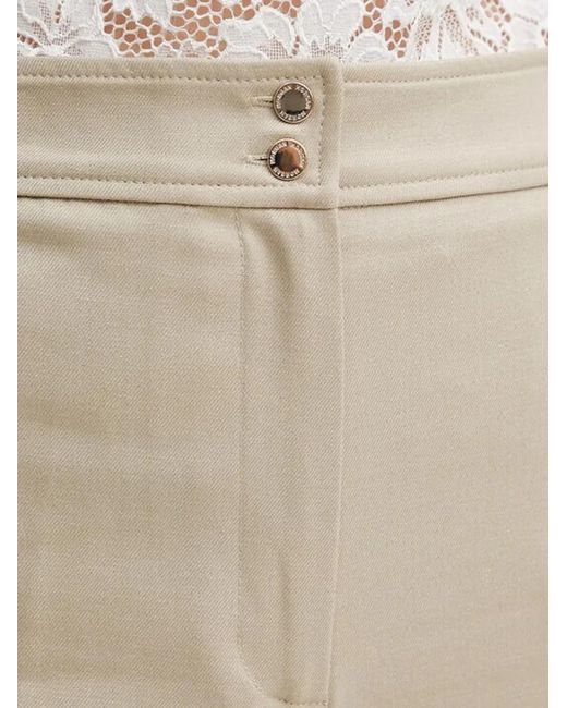 Morgan Natural Pressed-Crease Trousers