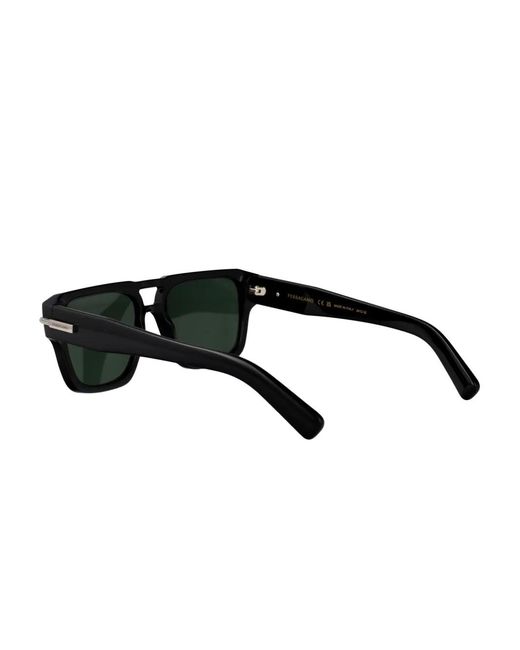 Ferragamo Eyewear Black Square-Frame Sunglasses for men