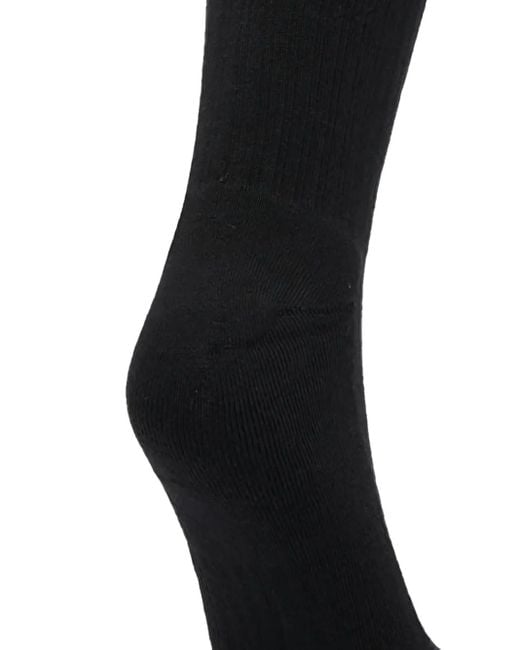 HUGO Black Logo-Label Rib Socks (Pack Of Three)