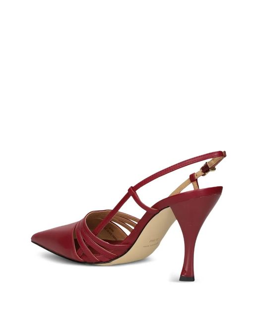 Michael Kors Pink 88Mm Haisley Pointed-Toe Strappy Slingback Pumps