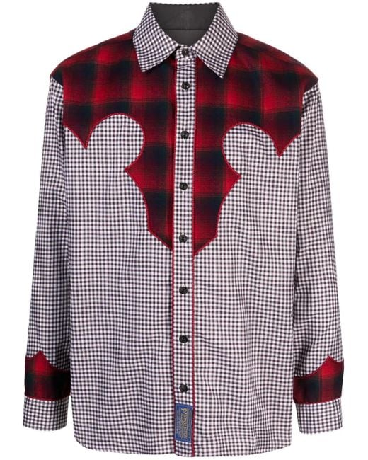 メンズ Maison Margiela X Pendleton チェック シャツ Red