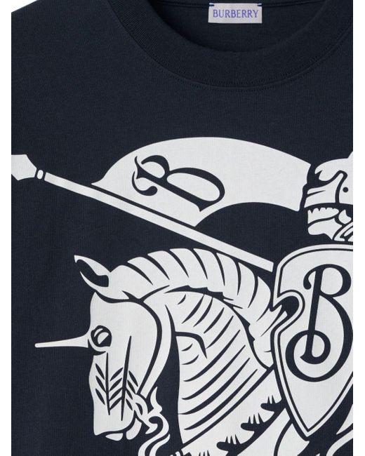 Burberry T-Shirt mit Ritteremblem in Blue für Herren