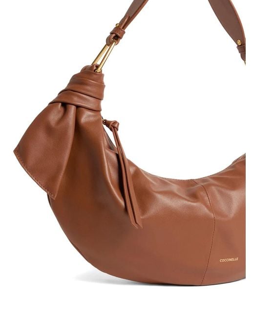 Coccinelle Furoshiki ショルダーバッグ M Brown