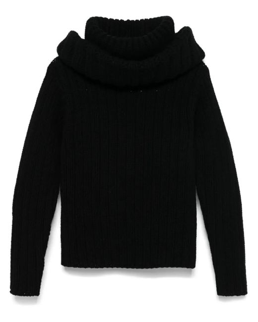 Alexander McQueen オーバーサイズカラー プルオーバー Black