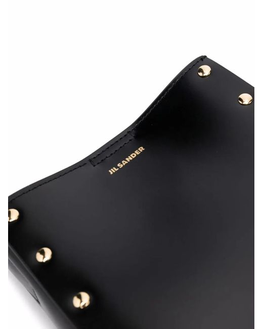 Jil Sander Black Embellished Tangle Shoulder Bag