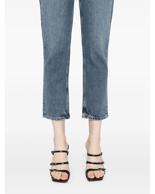 Vaqueros Riley Crop Agolde de color Blue