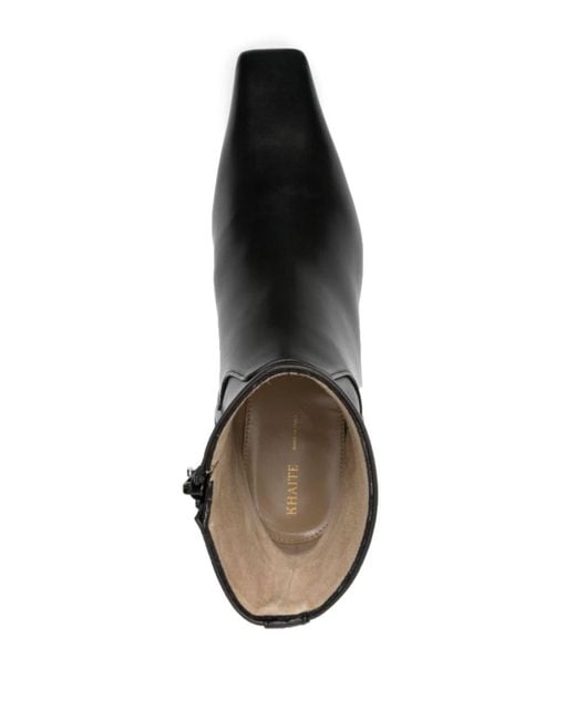 Khaite Black Ankle Boots Marfa aus Leder