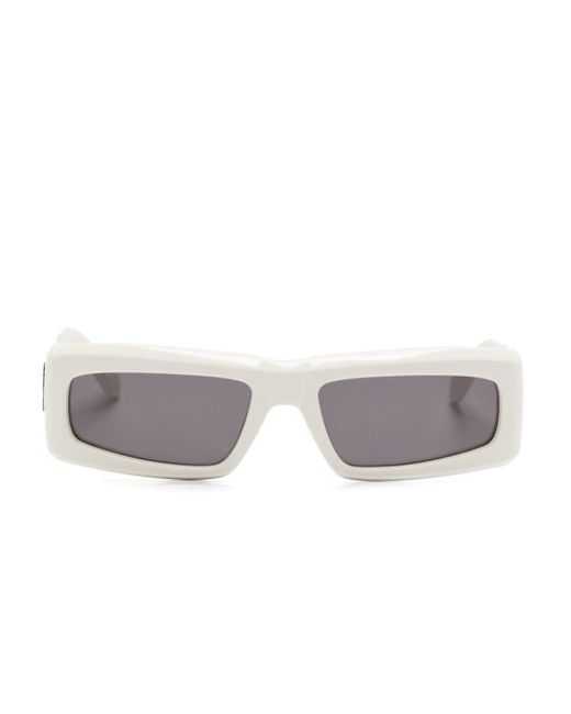 Palm Angels Gray Yreka Rectangle-frame Sunglasses