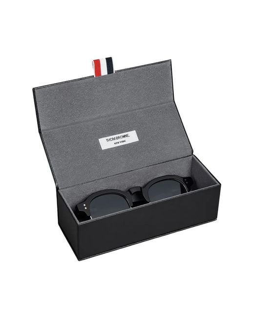 Thom Browne Blue Oval-Frame Sunglasses