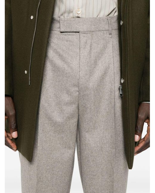 Zegna Gray Wool Trousers for men