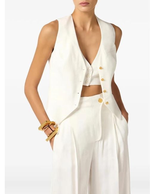 Elisabetta Franchi White Jackets