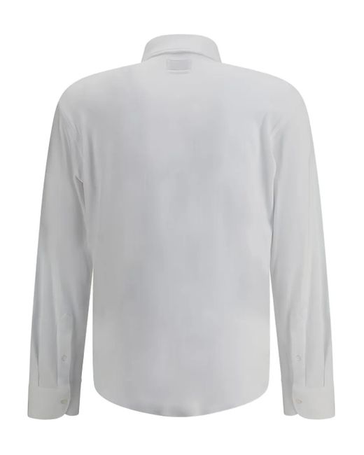 Brooksfield White Long-Sleeve Cotton Shirt for men