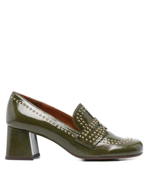 Chie Mihara Green 60Mm Muleah Studded Block-Heel Pumps