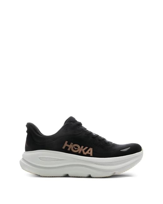 Hoka One One White Bondi 9 Sneakers