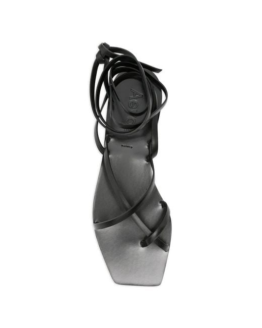 Aeyde White Norah Strappy Leather Sandals