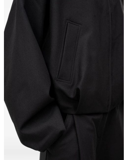 HUGO Black Oversized Zip-Up Bomber Jacket