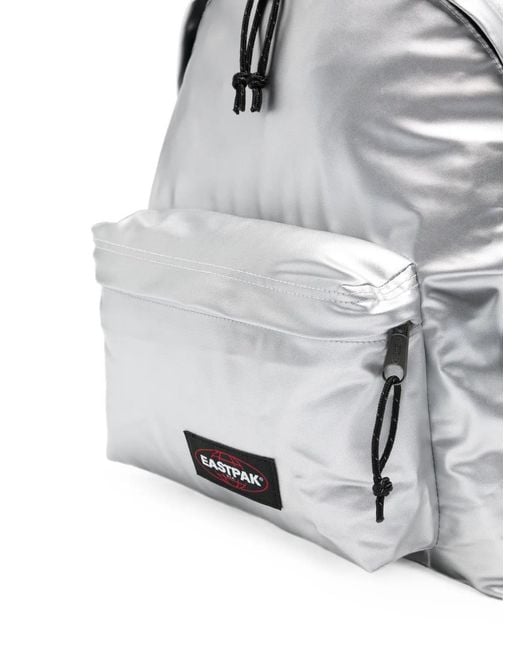 Eastpak White Day Pak'R Metallic-Effect Logo-Patch Backpack for men