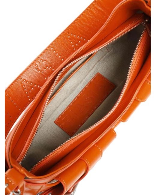 BIASIA Orange Buckle-Detail Shoulder Bag