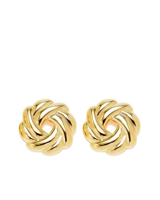 D'Estree Metallic Sonia New Flower Earrings