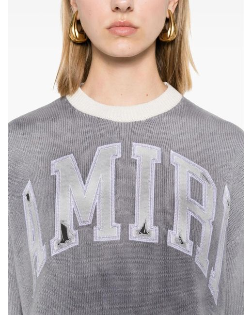 Amiri Gray Sweaters