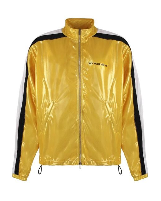 Chaqueta con raya lateral Vetements de hombre de color Yellow