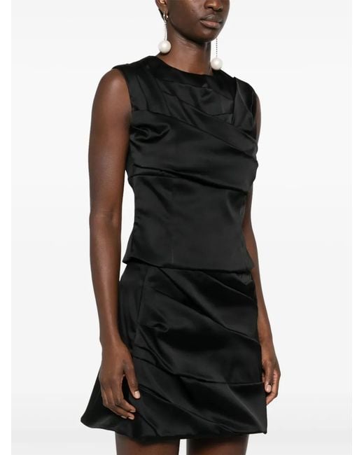 Viktor & Rolf Black Pleated Blouse