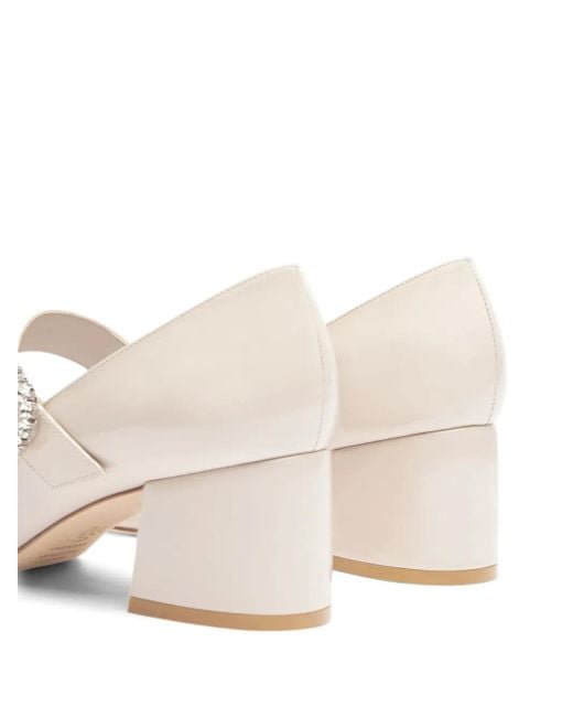 Stuart Weitzman White 60Mm Sloane Pumps