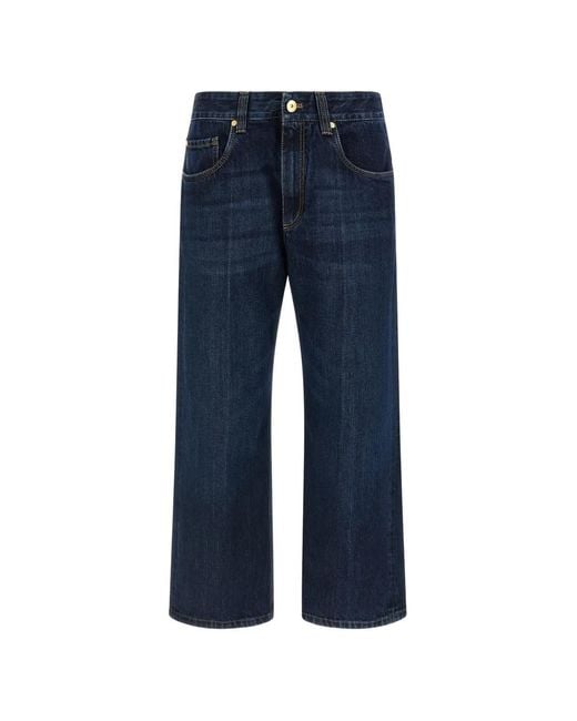 Brunello Cucinelli Blue Monile Stone-Washed Jeans