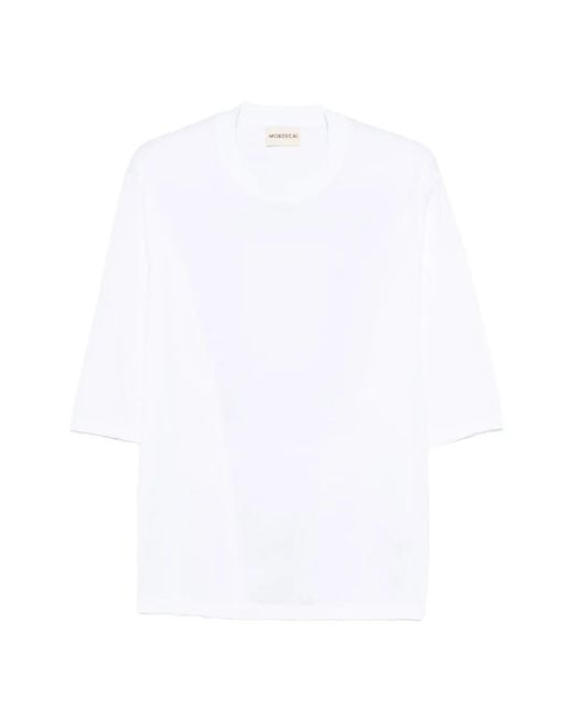 Mordecai White Graphic T-Shirt for men
