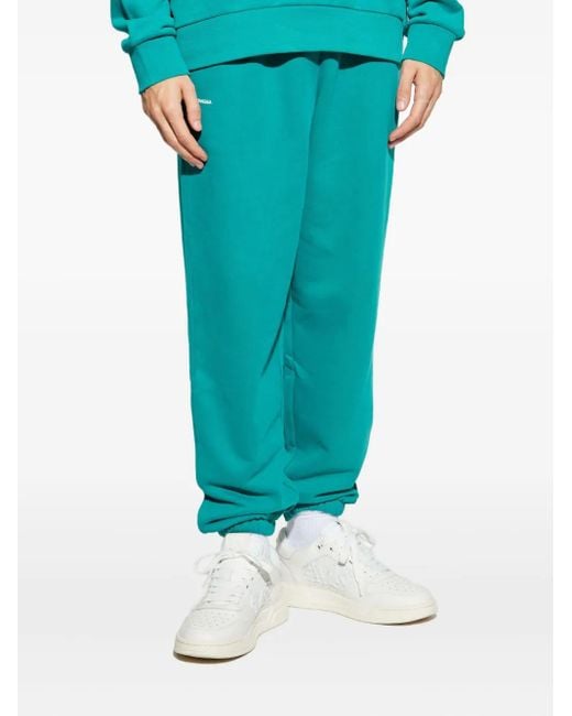 PANGAIA Blue Elasticated-Cuff Track Pants