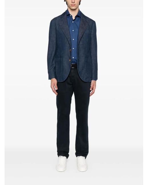 Jacob Cohen Black Elastan Pantalon for men