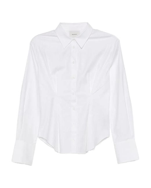 Reformation White Becker Shirt