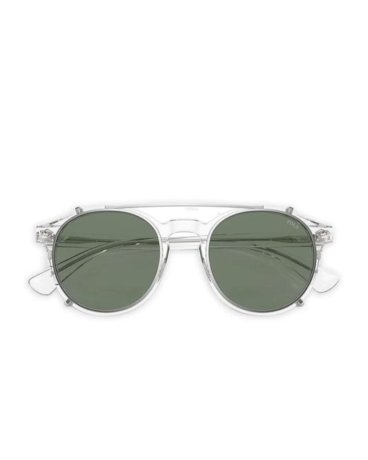 Polo Ralph Lauren Green Round-Frame Sunglasses for men